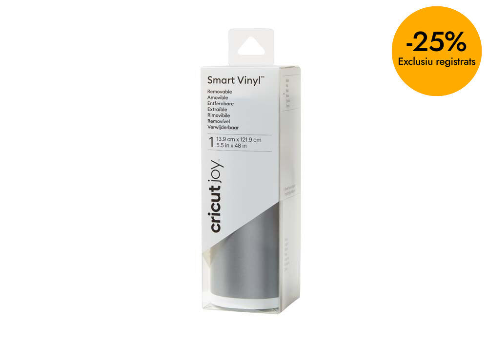 Joy Vinil Smart removible 14x122cm plata