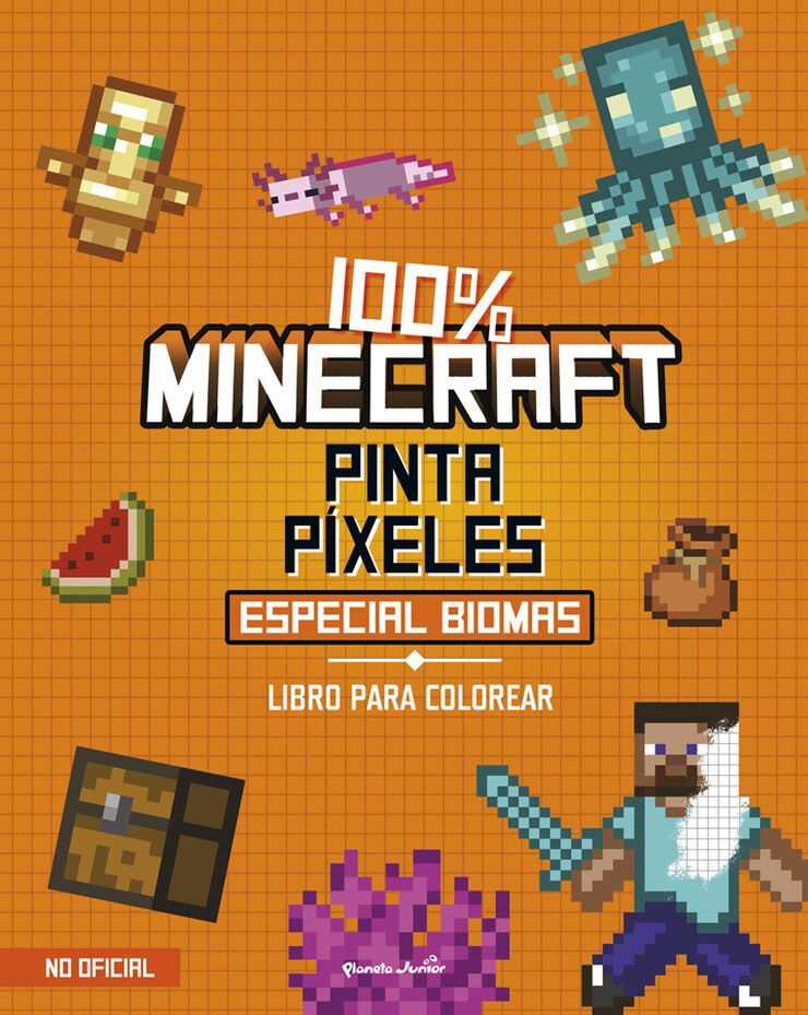 100% Minecraft. Pinta p&iacute;xeles. Especial biomas