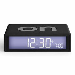 Rellotge despertador Lexon Flip + N0 negre