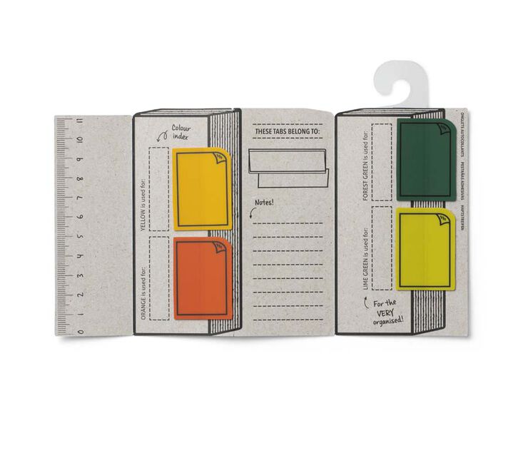 Índices adhesivos para páginas Libro verde