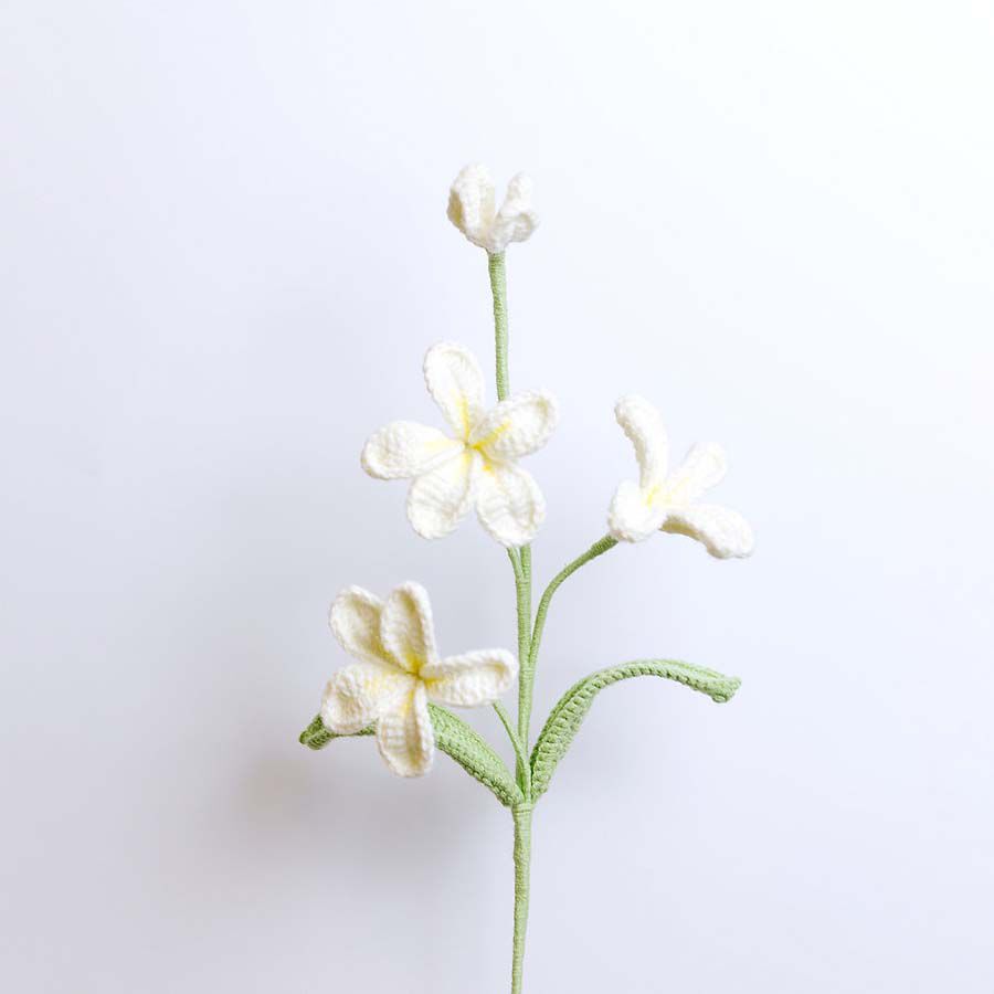 Flor de Ganxet Frangipani blau