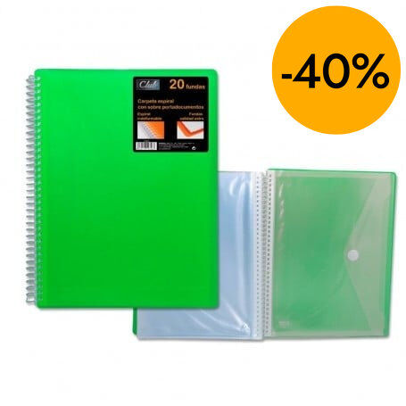 Carpeta Fundes PP Club 40 fulls verd