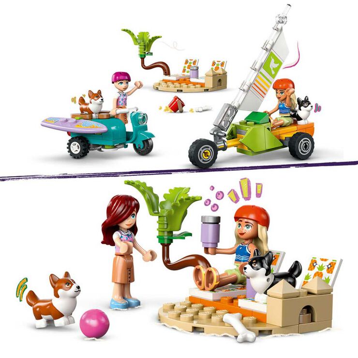 LEGO® LEGO Friends Mascotas Surferas y Aventura sobre Ruedas 42641
