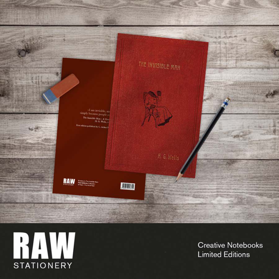 Libreta A5 Raw Stationery Primera Edici&oacute;n The Invisible Man