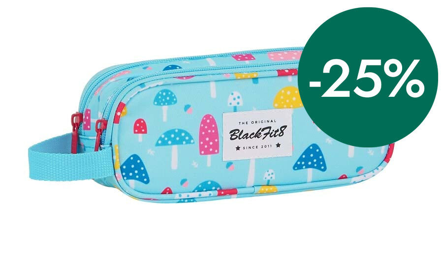 Estuche Doble Safta Mushrooms