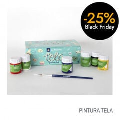 Set de pintura para tejidos La Pajarita 6 colores