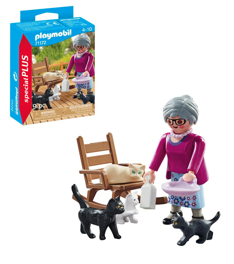 Playmobil Special Plus Abuela con gatos 71172