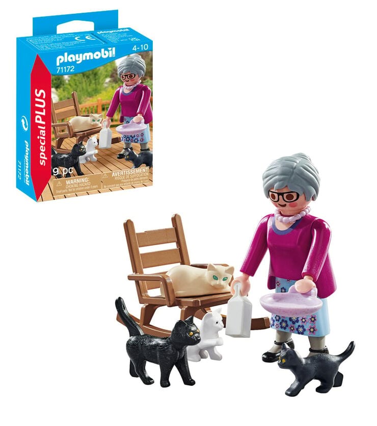 Playmobil Special Plus Abuela con gatos 71172