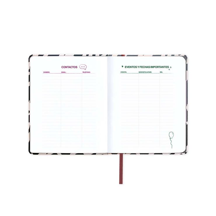 Agenda escolar UO Mini setm/vista castellà 2025-26 Noir