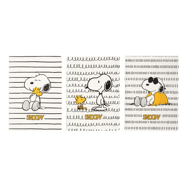 Set 3 Llibretes A5 Snoopy Lazy Days