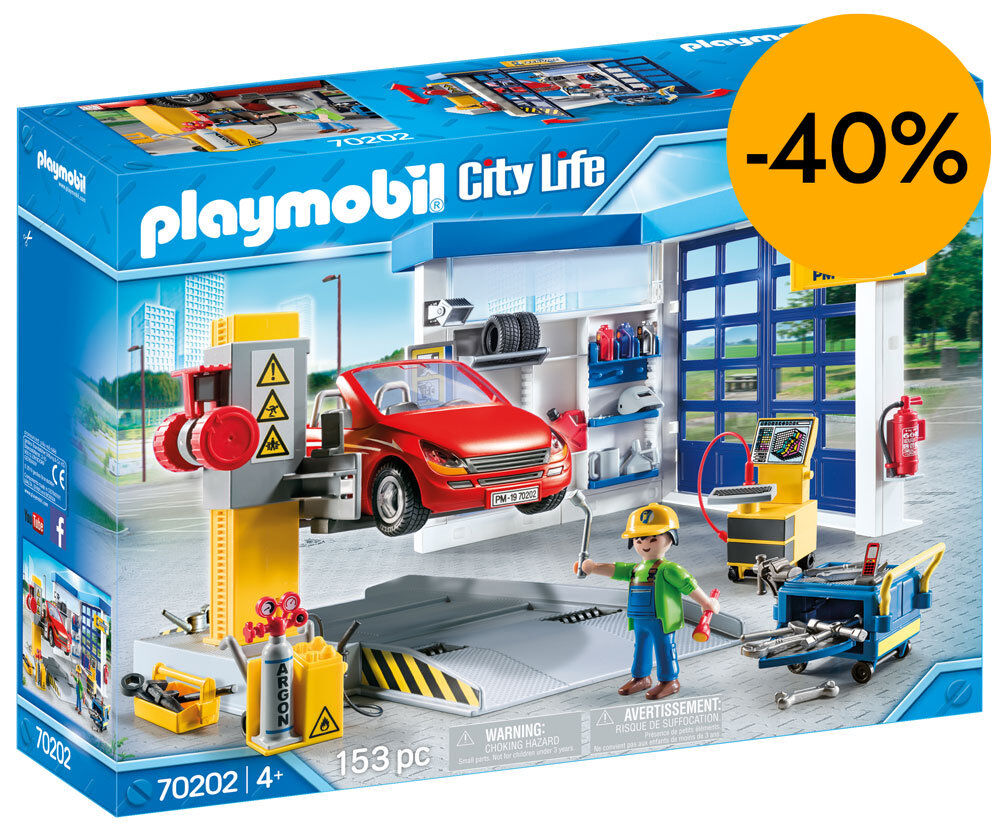 Playmobil City Life Taller Cotxes 70202