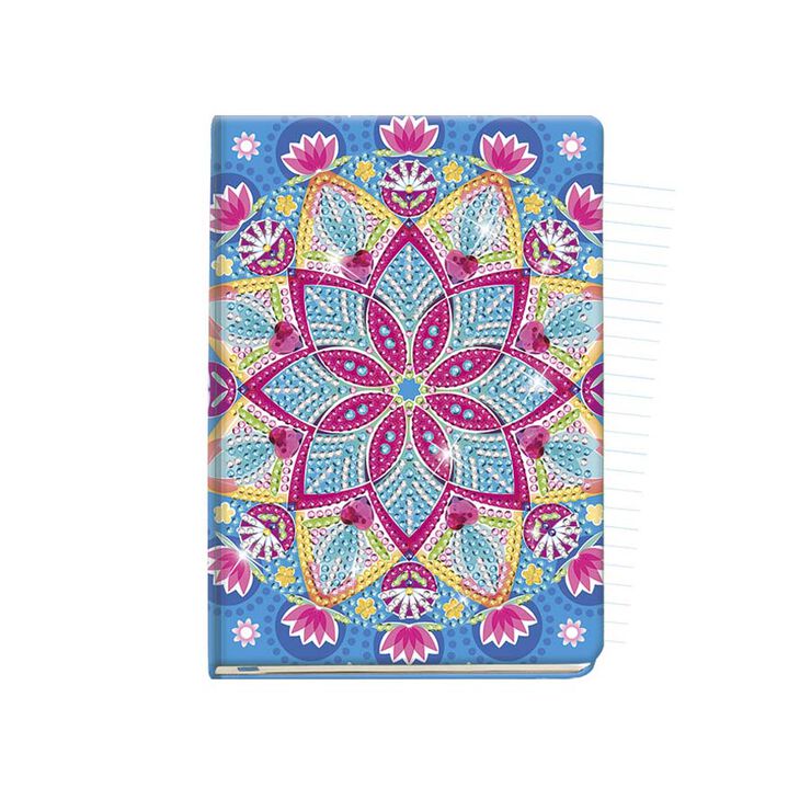 Libro decora con Diamantes Mandala Azul
