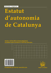 Estatut d'autonomia de Catalunya / Estatuto de autonomía de Cataluña