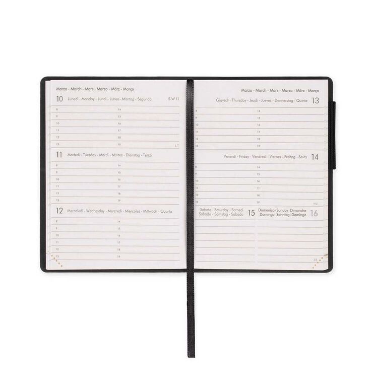 Agenda Legami Mini sem/vista mult 2025 Blackdiamon