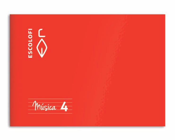 Llbreta de M&uacute;sica Escolofi A5 4 pentagramas