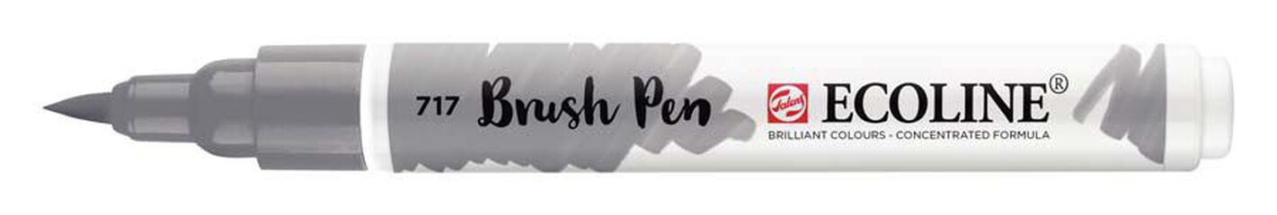 Retolador Ecoline Brush Pen gris fred 717