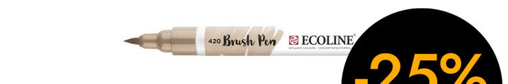 Rotulador Ecoline Brush Pen beige 420