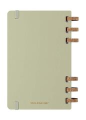 Agenda escolar espiral moleske tapa dura sem/vista L 2025-26 kiwi