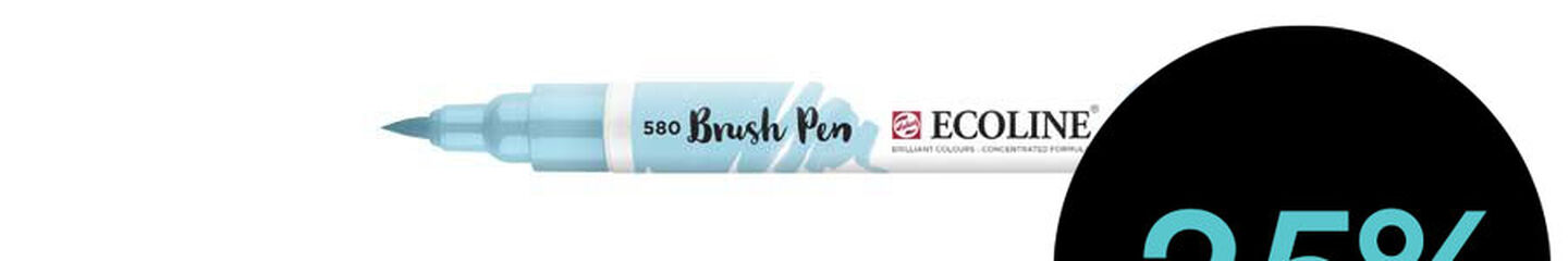 Retolador Ecoline Brush Pen blau pastel 580