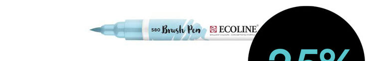 Retolador Ecoline Brush Pen blau pastel 580