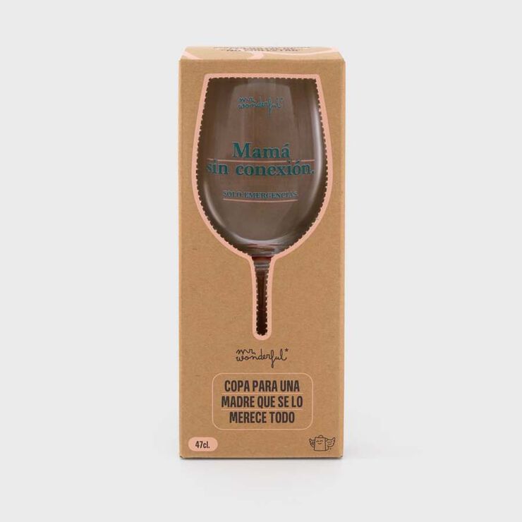 Copa de vino Mr.Wonderful Mamá sin conexió