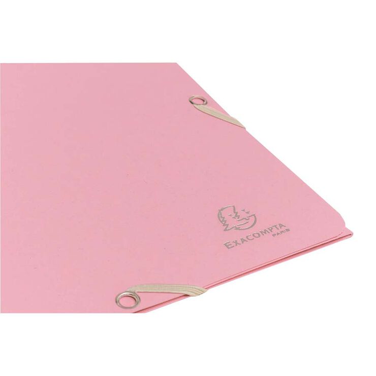 Carpeta 3 solapes A4 Autentik Exacompta rosa