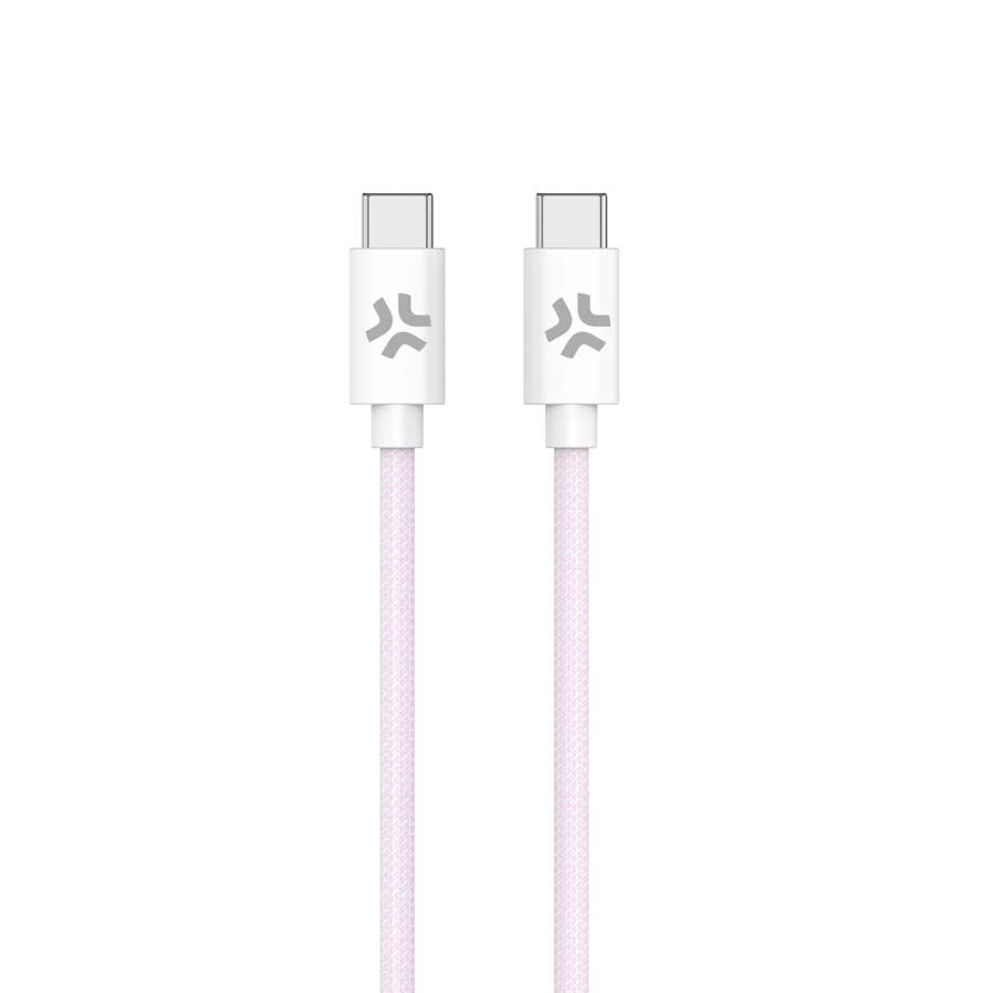 Cable USB-C 1,5m Celly rosa pastel
