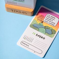 Calendario Sobremesa Tarjetas Tantanfan Castellano 2027 72Kilos