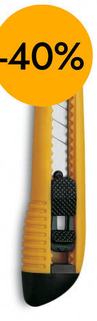 Cutter Nylon cierre seguridad 15cm 3 Claveles