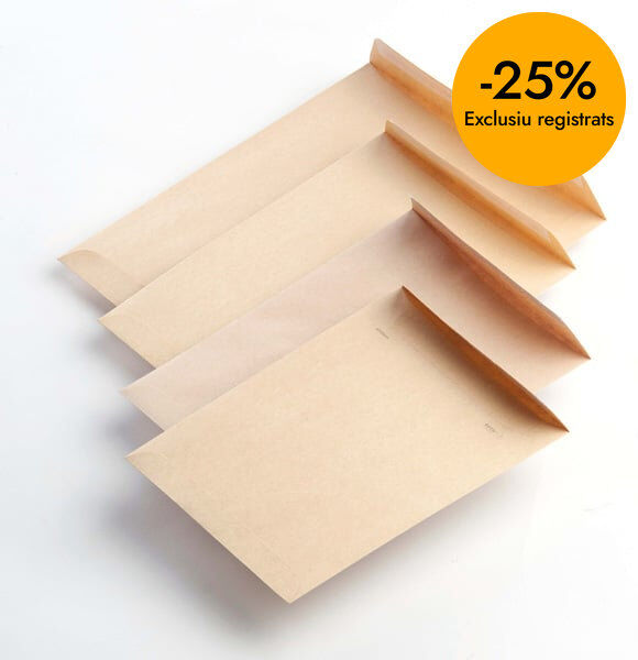 Bolsa kraft Din C4 229X324mm 90g 250u