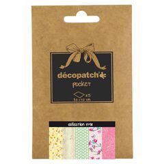 Papel Décopatch Pocket Collection núm.18 5 hojas