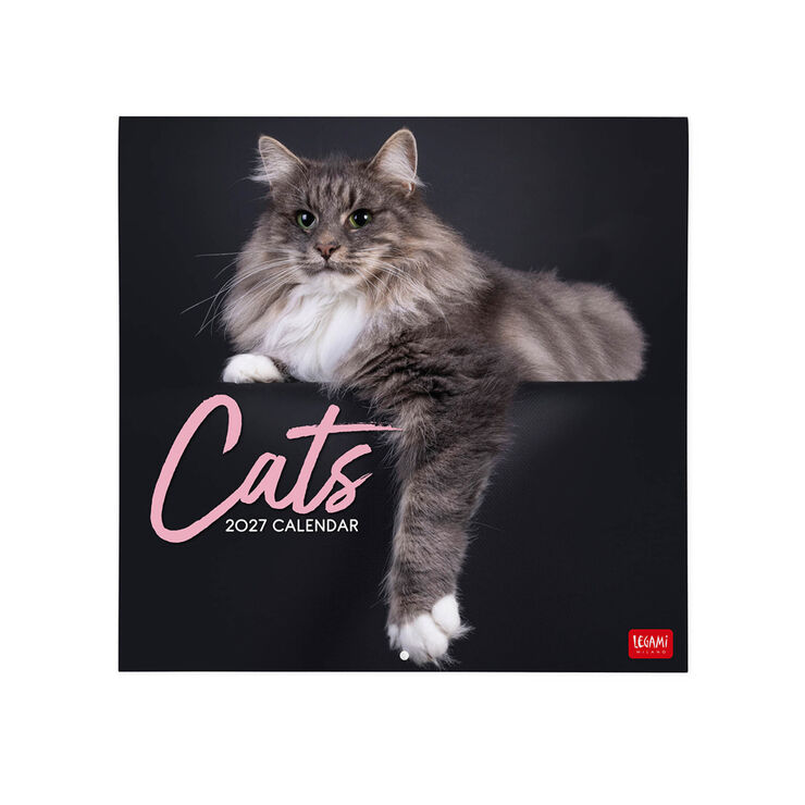 Calendario Legami 30x29 Pared Cats Multiling&uuml;e 2027