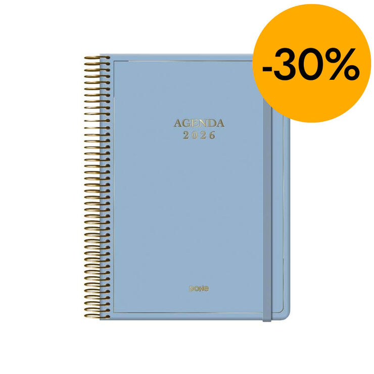 Agenda Dohe Velvet 14x20 dia/p&agrave;g catal&agrave; 2026 blau