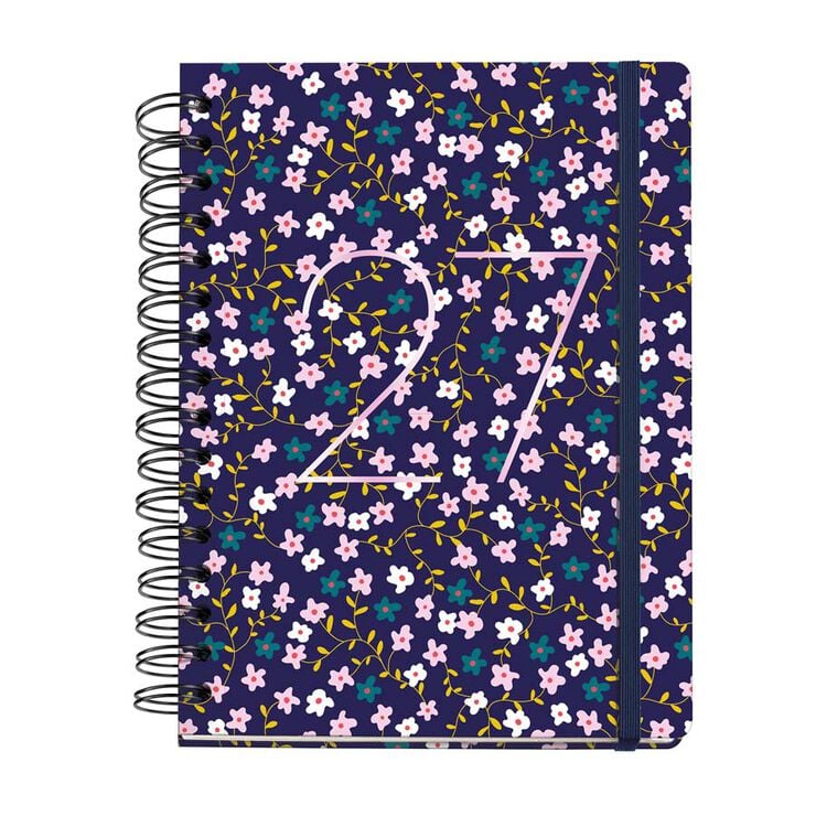 Agenda Miquel Rius 18 Meses Wire-O Plus sem/vista multiling&uuml;e 2026-2027 Lilac