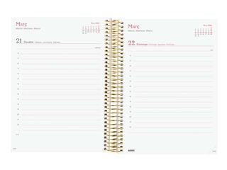 Agenda Finocam Design Collection E10 día/pág cat 2026 Goldy