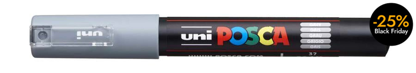 Rotulador Posca PC-1M 0,7mm gris