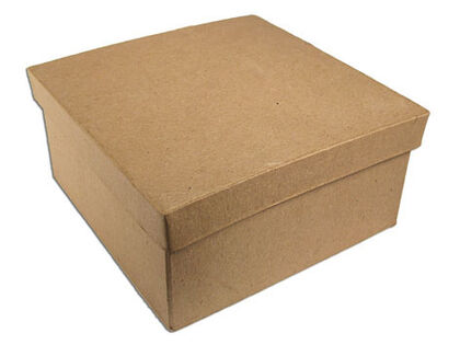 Papel maché Neo caja Quadrada Mitjana Papel maché Neo caja Quadrada Mitjana