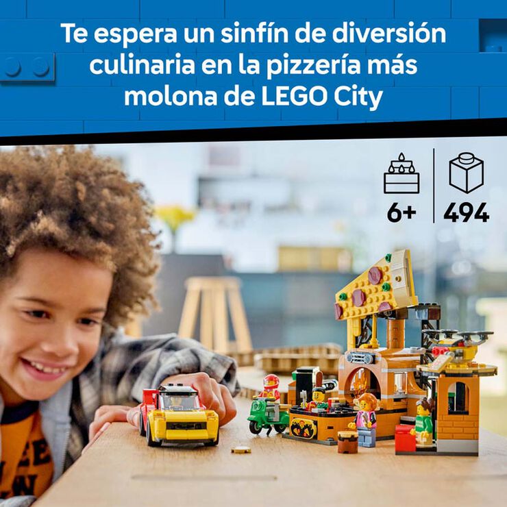 LEGO&reg; City Experiencia de Reparto de Pizza con Veh&iacute;culos 60496