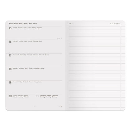 Agenda Legami 2021 - 2021 (18 meses) Rainbows Setmana Vista Multilingüe (12x18 cm) Agenda Legami 2021 - 2021 (18 meses) Rainbows Setmana Vista Multilingüe (12x18 cm)