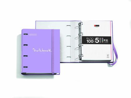 Carpeta anillas lavanda con 100 hojas A4 Carpeta anillas lavanda con 100 hojas A4