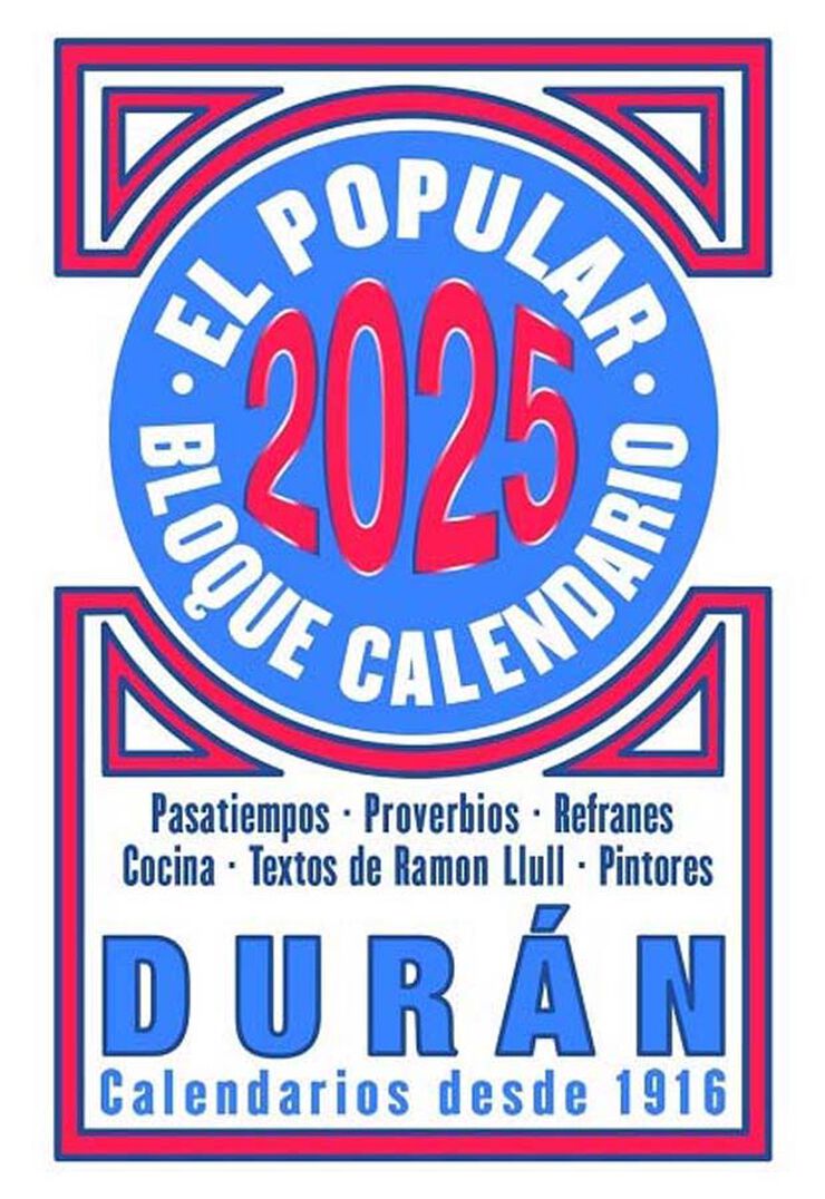 Bloque Calendario Duran 2025
