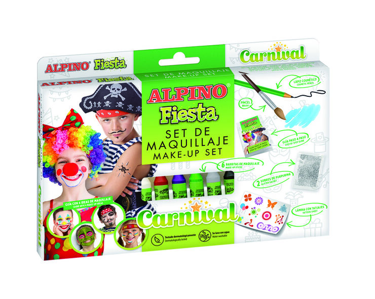 Maquillaje barra Fiesta Carnival 6 colores