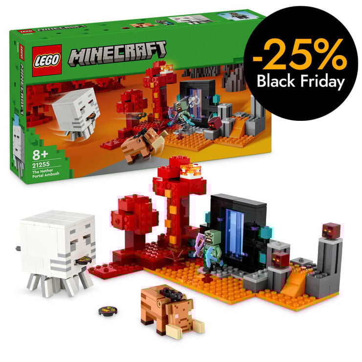 LEGO® Minecraft La Emboscada al Portal del Nether 21255