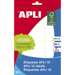 Etiquetas Apli 36x40mm 10 hojas Etiquetas Apli 36x40mm 10 hojas