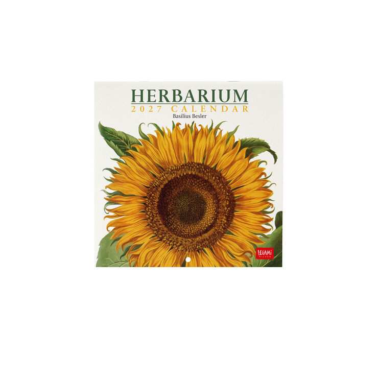 Calendario Legami 18x18 Pared Herbarium Multiling&uuml;e 2027