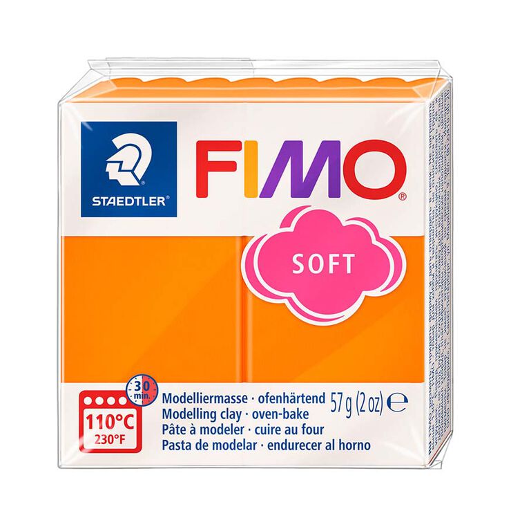 Pasta moldear Fimo Soft 57g naranja