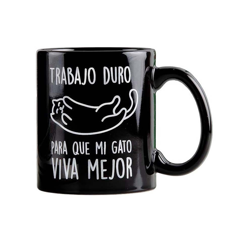 Tassa ''Trabajo duro'' negre