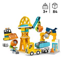 LEGO® DUPLO Town Obra y Vehículos de Construcción “3 en 1” 10476
