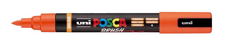 Marcador Posca PC-5BR pinzell 1-4mm taronja
