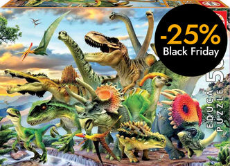 Puzle 500 piezas Dinosaurios